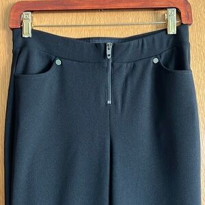 EXPRESS Wide Leg High Rise Black Zip Front Pants XS NWT